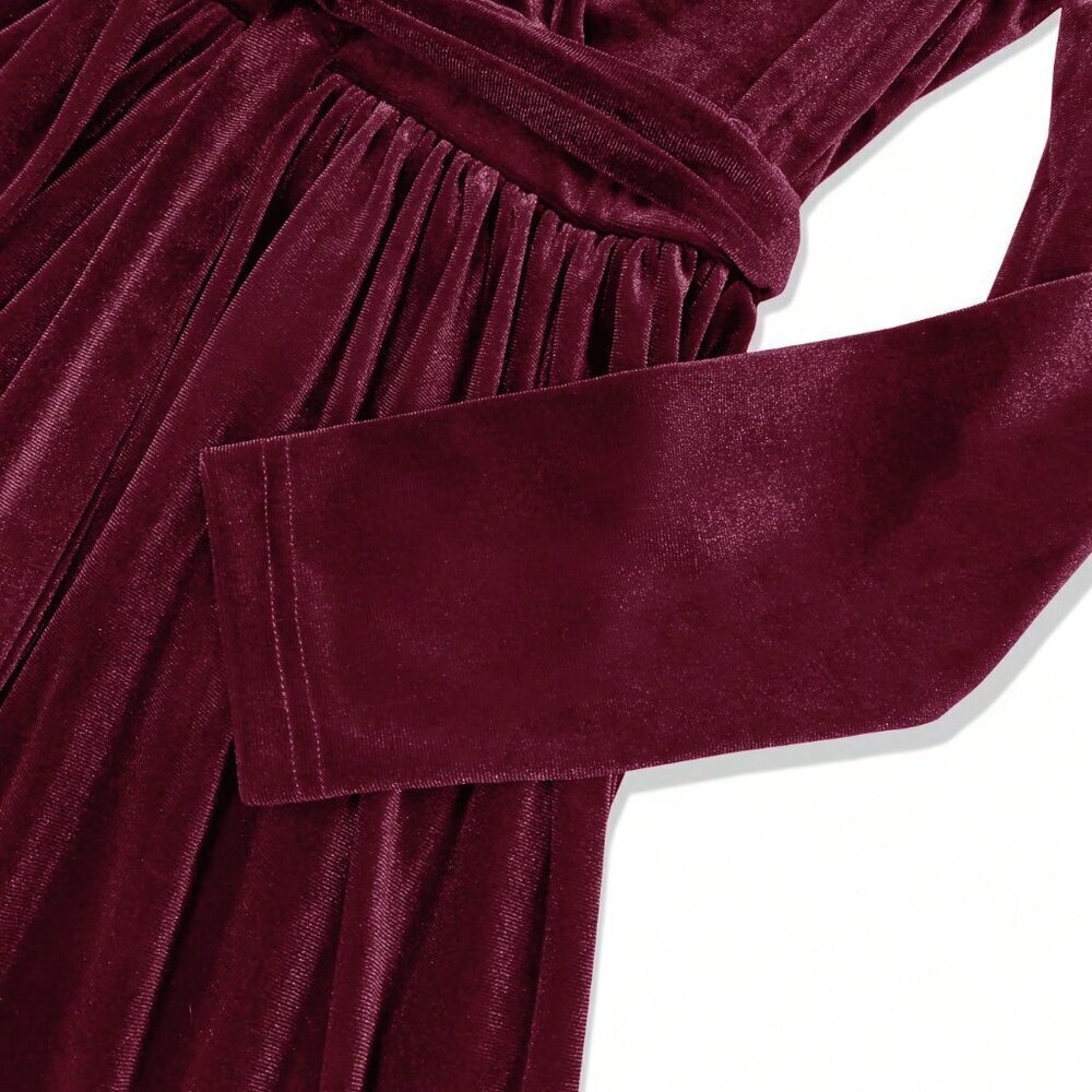 Hot Pink Elegant Party Women's Long Maxi Dress - Picture 4 of 4